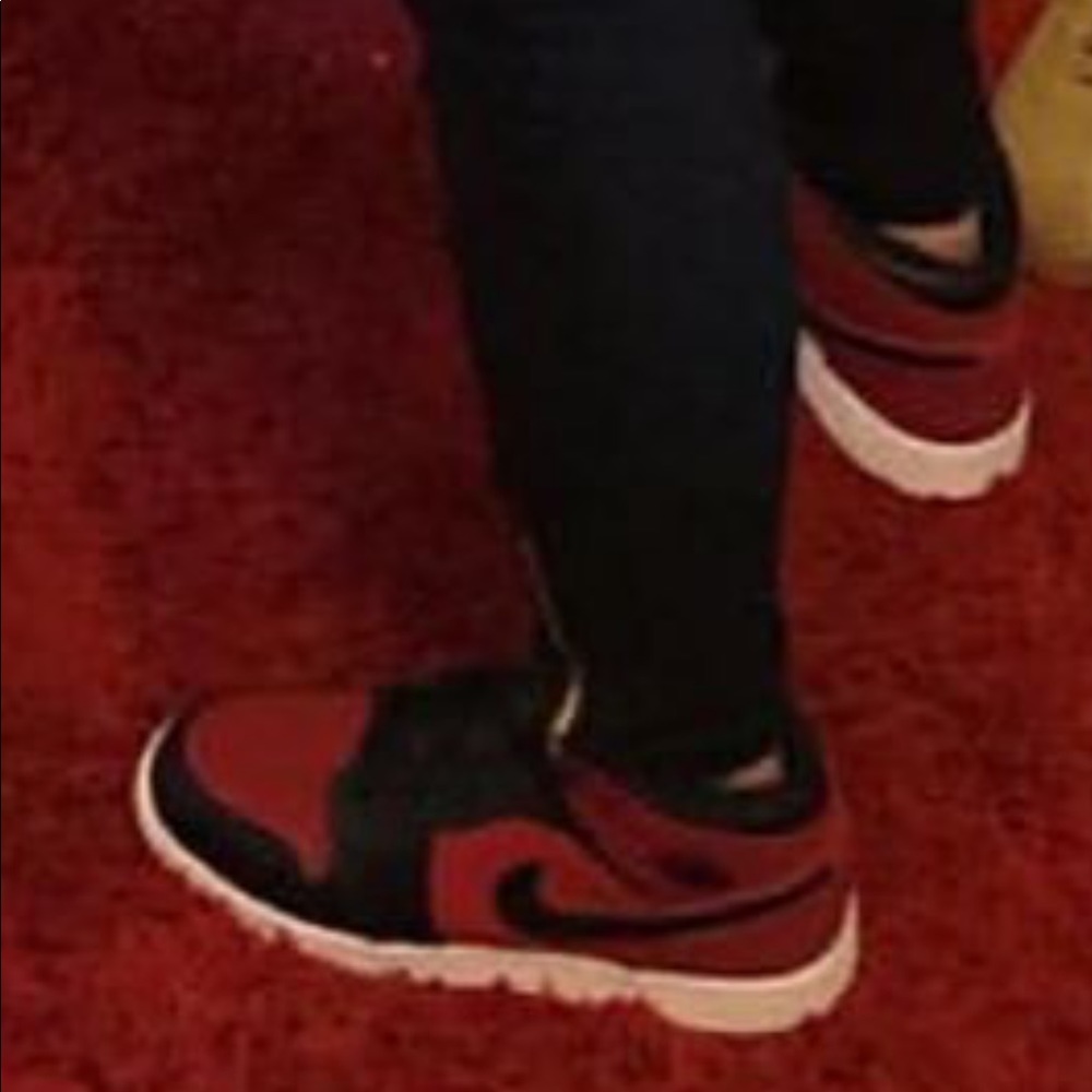 Red and Black jordans